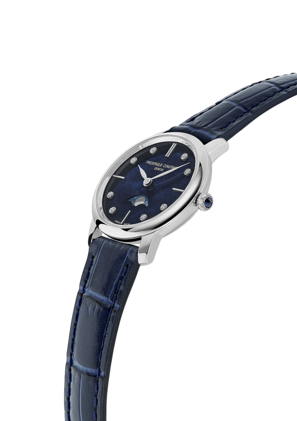 Frederique Constant 康斯登 SLIMLINE 真鑽母貝月相腕錶 30mm FC-206MPND1S6