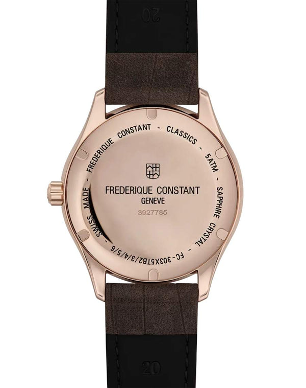 Frederique Constant 康斯登 Classics 系列PVD玫瑰金機械腕錶 40mm FC-303GR5B4