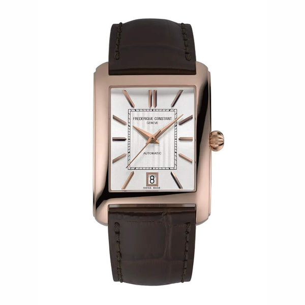 Frederique Constant 康斯登 Classics CARREE 方形典雅PVD玫瑰金機械腕錶 30.40×33.30mm FC-303V4C4