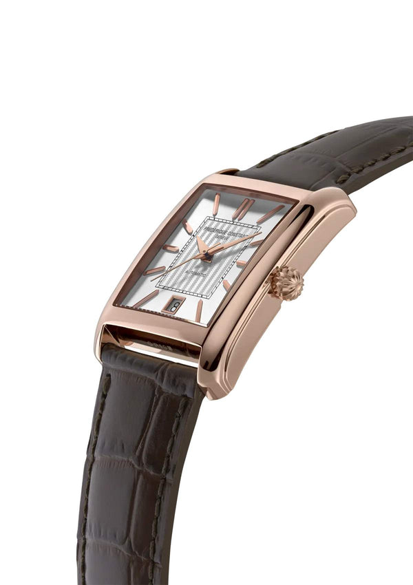Frederique Constant 康斯登 Classics CARREE 方形典雅PVD玫瑰金機械腕錶 30.40×33.30mm FC-303V4C4