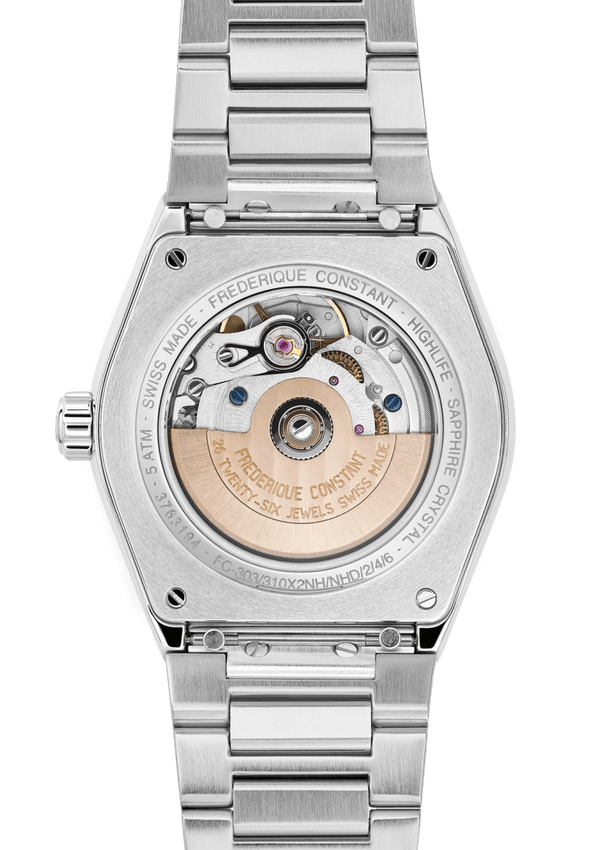 Frederique Constant 康斯登 HIGHLIFE 銀面心跳鏤空機械腕錶 34mm FC-310SD2NH6B