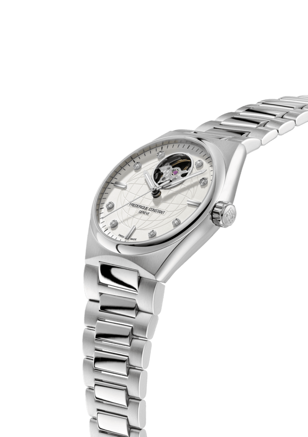 Frederique Constant 康斯登 HIGHLIFE 銀面心跳鏤空機械腕錶 34mm FC-310SD2NH6B