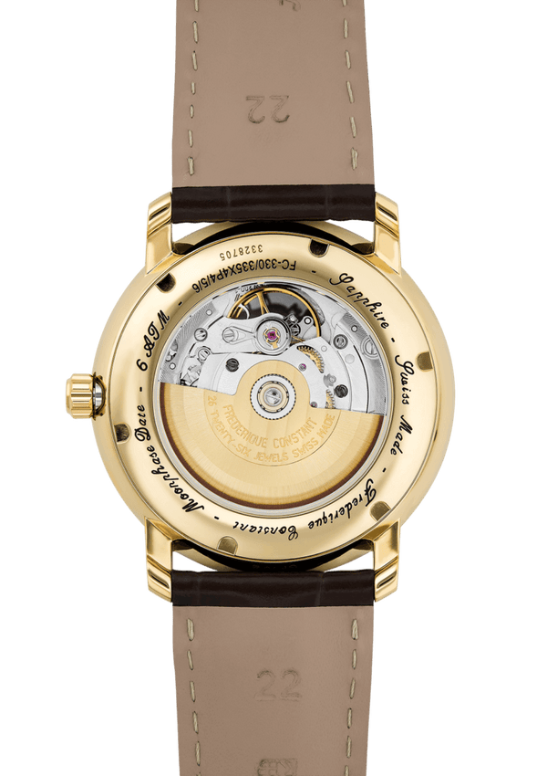 Frederique Constant 康斯登 Classics 系列心跳月相日期機械腕錶 40mm FC-335MC4P5