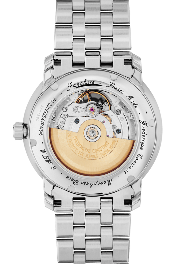 Frederique Constant 康斯登 Classics 系列心跳月相日期機械腕錶 40mm FC-335MC4P6B2