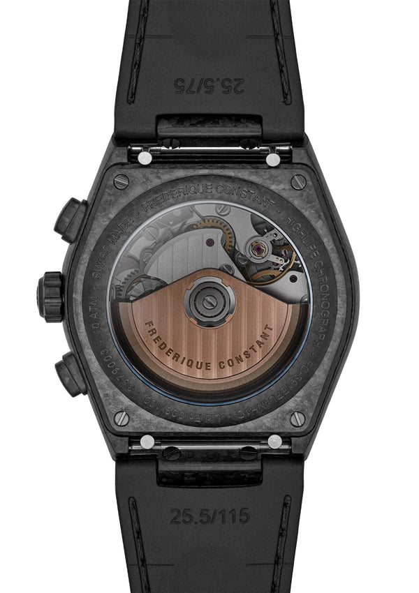 Frederique Constant 康斯登HIGHLIFE x Bamford 聯名熊貓鈦金屬計時碼錶機械腕錶 41mm FC-391BBL4NH1C