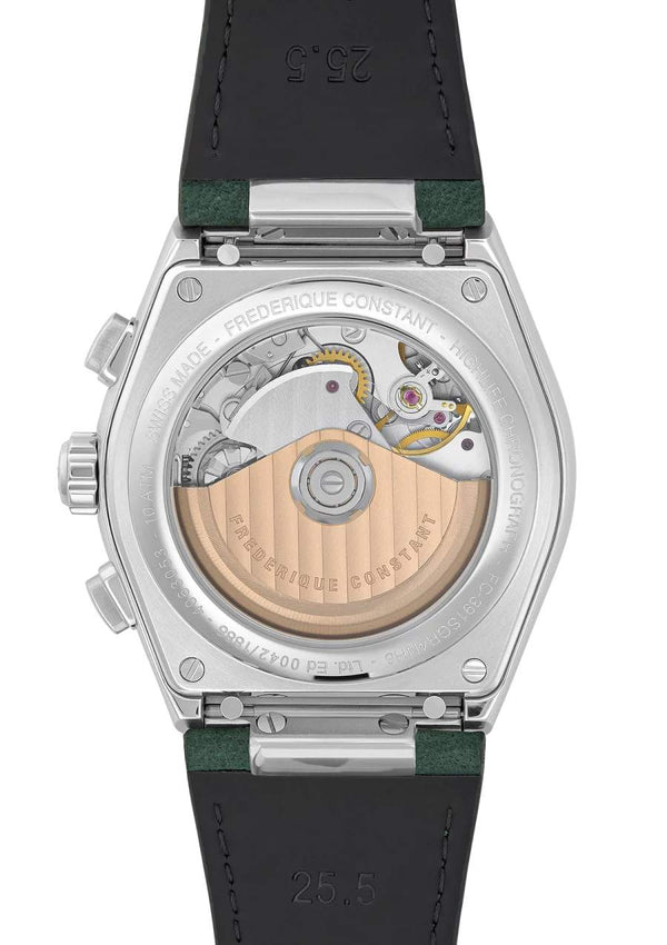 Frederique Constant 康斯登 HIGHLIFE 熊貓計時碼錶機械腕錶 41mm FC-391SGR4NH6