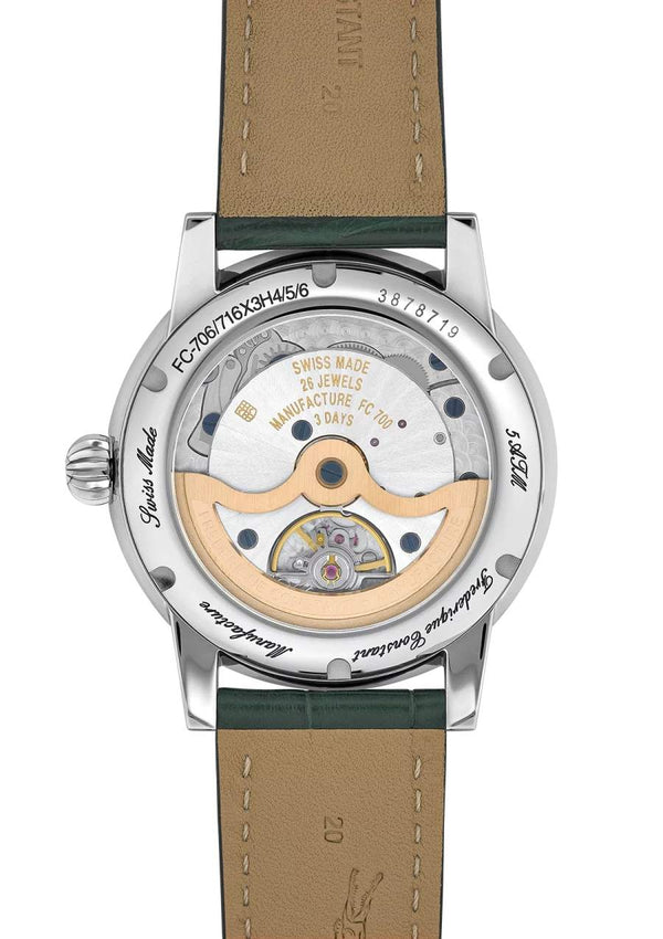 Frederique Constant 康斯登 Manufacture 自製機芯指針式月相日期顯示 40mm FC-716GR3H6