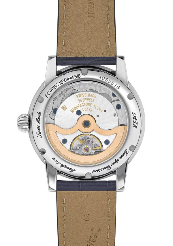 Frederique Constant 康斯登 Manufacture 自製機芯指針式月相日期顯示 40mm FC-716N3H6