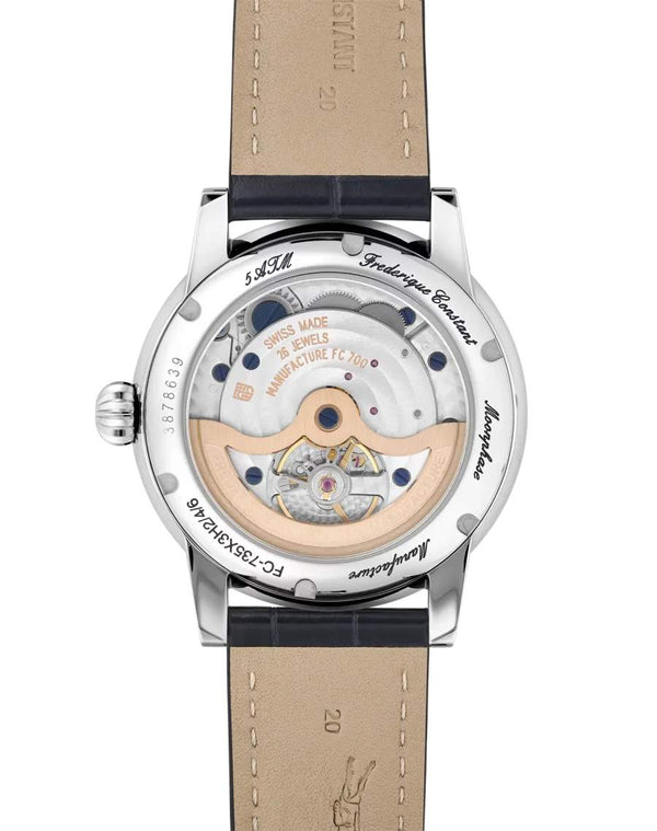 Frederique Constant 康斯登 Manufacture 自製機芯大日期動力儲存月相顯示 40mm FC-735N3H6