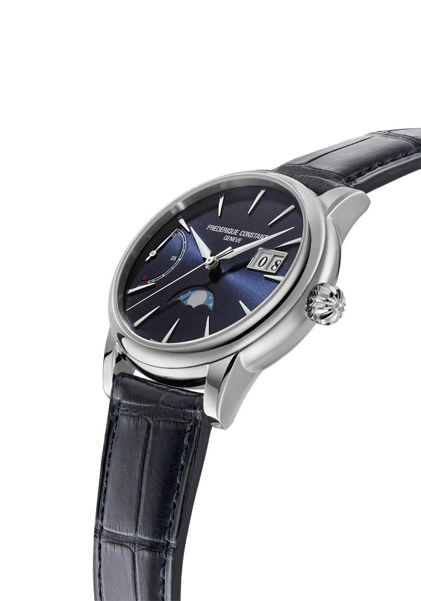 Frederique Constant 康斯登 Manufacture 自製機芯大日期動力儲存月相顯示 40mm FC-735N3H6