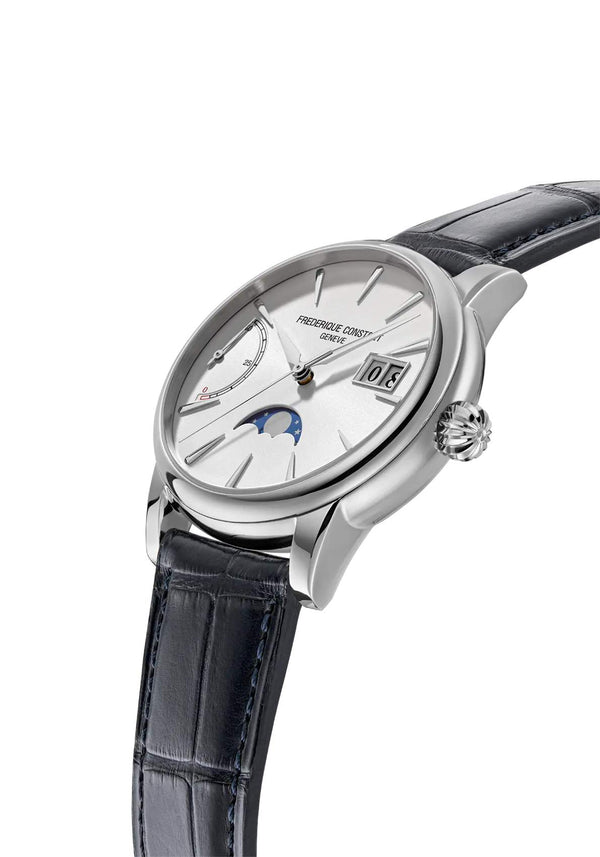 Frederique Constant 康斯登 Manufacture 自製機芯大日期動力儲存月相顯示 40mm FC-735S3H6