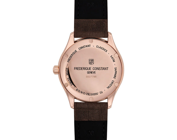 Frederique Constant 康斯登 Classics 系列PVD玫瑰金星期日期機械腕錶  40mm FC-304GR5B4