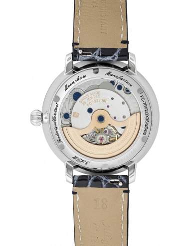 Frederique Constant 康斯登 SLIMLINE 自製機芯超薄月相鑽圈腕錶 39mm FC-702SD3SD6