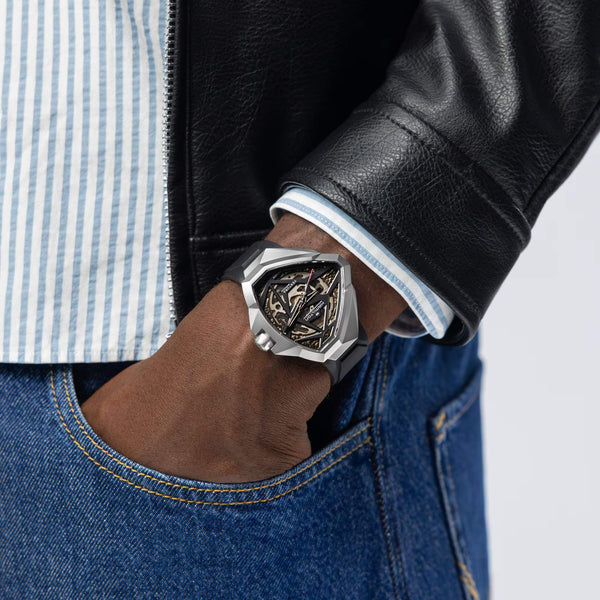 Hamilton 漢米爾頓 Ventura 探險系列 Edge 鏤空機械腕錶 51mm x 47mm H24635330