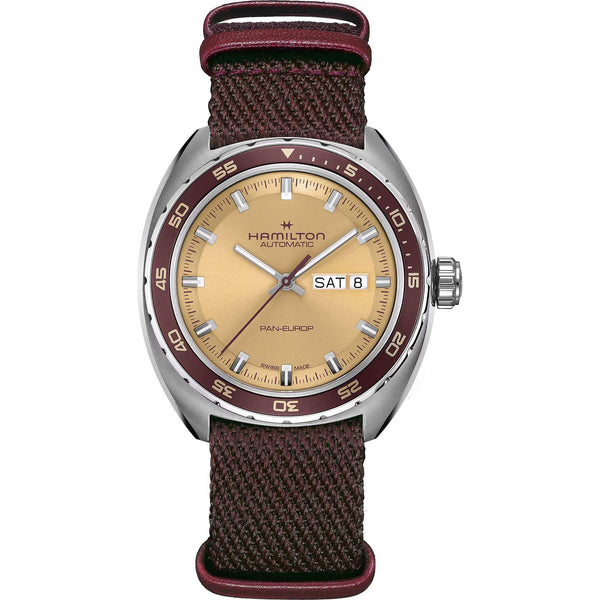Hamilton 漢米爾頓美國經典系列 PAN EUROP 星期日曆機械腕錶 H35435820