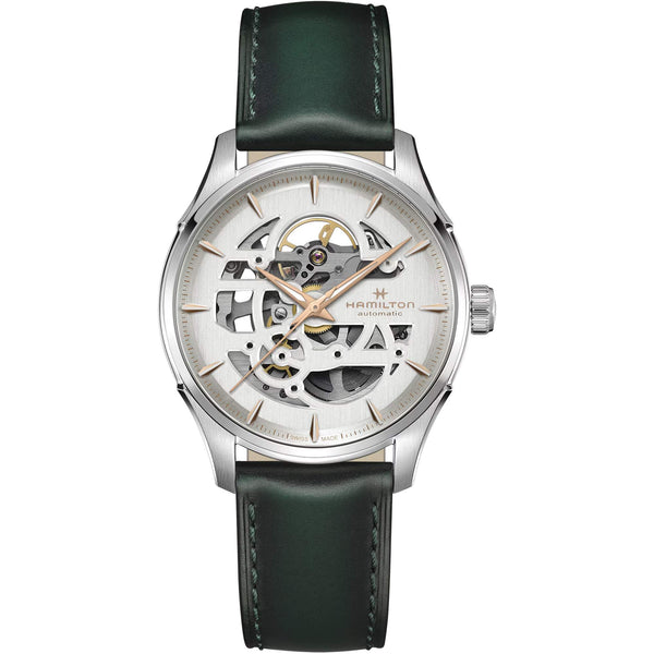 HAMILTON 漢米爾頓 JAZZMASTER 爵士系列鏤空自動機械腕錶 40mm H42535810