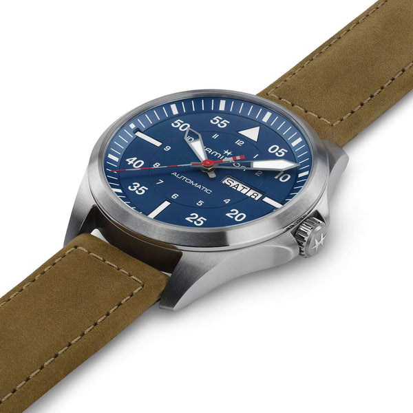 Hamilton 漢米爾頓 Khaki Aviation 卡其航空系列 AIR-GLACIERS 冰川救援隊機械飛行錶 42mm H64655941