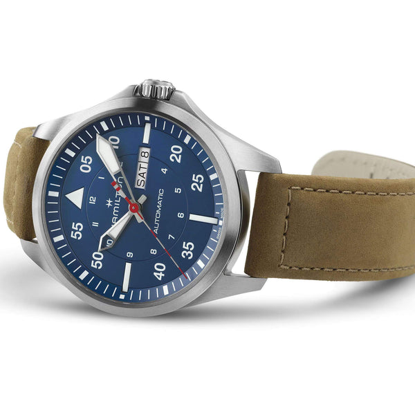 Hamilton 漢米爾頓 Khaki Aviation 卡其航空系列 AIR-GLACIERS 冰川救援隊機械飛行錶 42mm H64655941