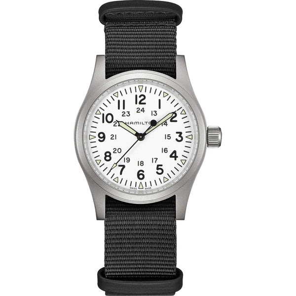 Hamilton 漢米爾頓 Khaki Field 卡其野戰系列手上鏈機械錶 38mm H69439910