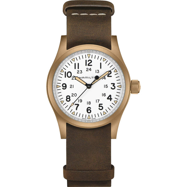 Hamilton 漢米爾頓 Khaki Field 卡其野戰系列手上鏈機械青銅錶 38mm H69459510