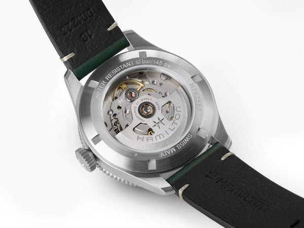 Hamilton 漢米爾頓卡其航空系列飛行員復古自動上鍊腕錶 38mm H76255810