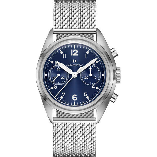 Hamilton 漢米爾頓卡其航空系列 Pilot Pioneer 復刻飛行手上鏈計時碼錶 40mm H76409140