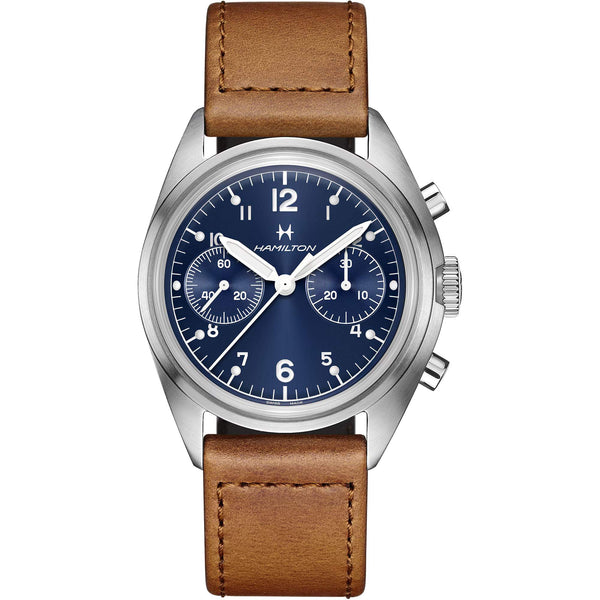Hamilton 漢米爾頓卡其航空系列 Pilot Pioneer 復刻飛行手上鏈計時碼錶 40mm H76409540
