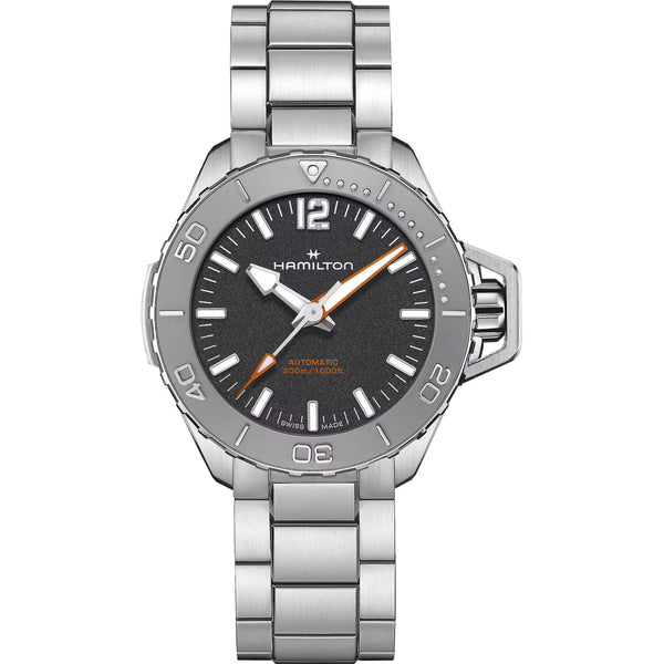 Hamilton 漢米爾頓卡其海軍 Frogman 蛙人300米潛水錶 41mm H77485130