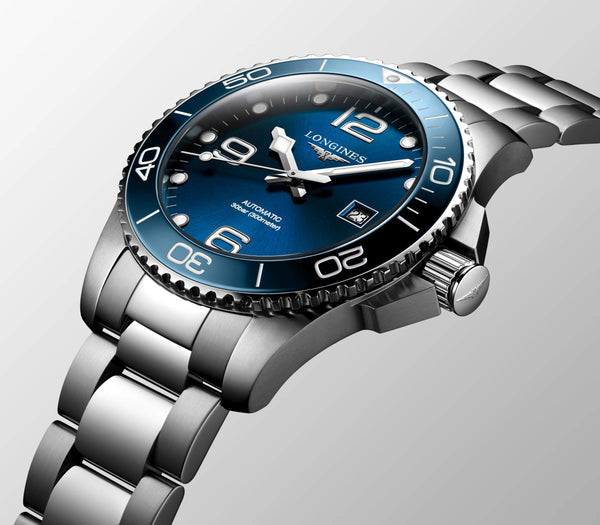 LONGINES 浪琴深海征服者系列浪鬼陶瓷潛水機械錶 43mm L37824966 - 新萬國鐘錶