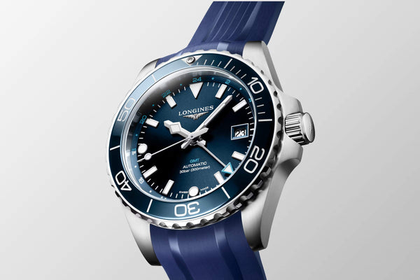 LONGINES 浪琴 HydroConquest GMT深海征服者系列兩地時間浪鬼陶瓷潛水機械錶 41mm L37904969