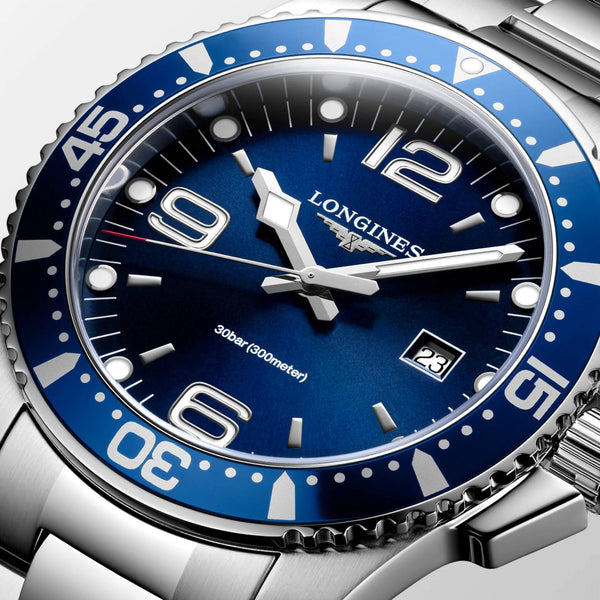 LONGINES 浪琴深海征服者系列石英機芯潛水錶 44mm L38404966 - 新萬國鐘錶