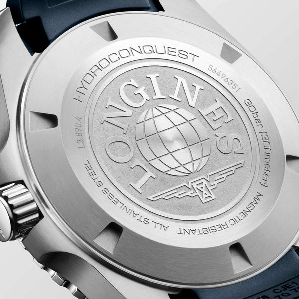 LONGINES 浪琴 HydroConquest GMT深海征服者系列兩地時間浪鬼陶瓷潛水機械錶 43mm L38904969
