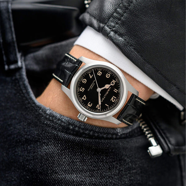 Hamilton 漢米爾頓 Khaki Field 卡其陸戰系列Murph墨菲星際效應腕錶錶鍊套裝 42mm H70605732