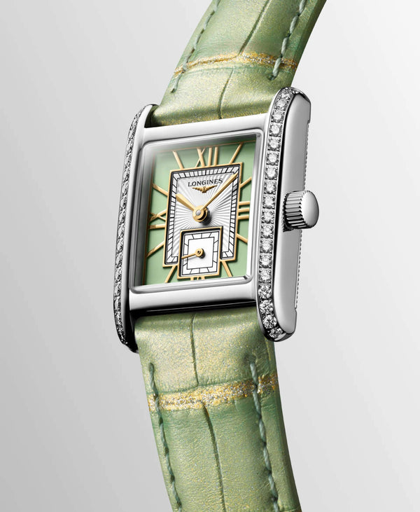 LONGINES 浪琴 Mini DolceVita 迷你多情系列優雅鑽圈石英腕錶 21.50x29.00mm L52000052