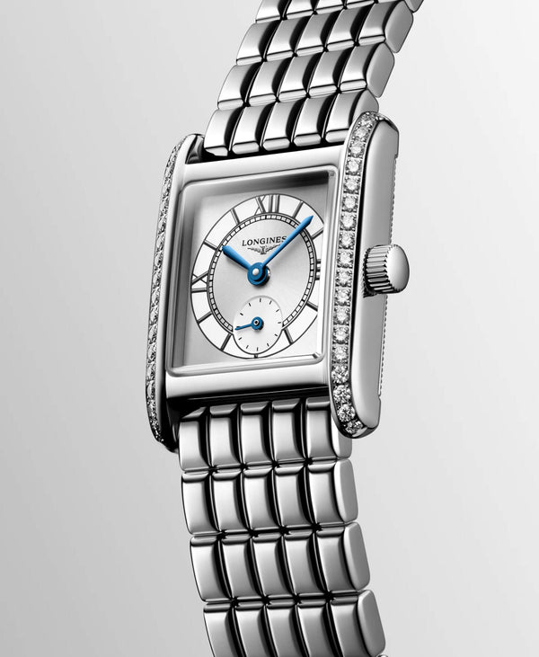 LONGINES 浪琴 Mini DolceVita 迷你多情系列優雅鑽圈石英腕錶 21.50x29.00mm L52000756
