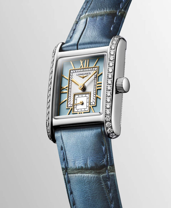 LONGINES 浪琴 Mini DolceVita 迷你多情系列優雅鑽圈石英腕錶 21.50x29.00mm L52000952