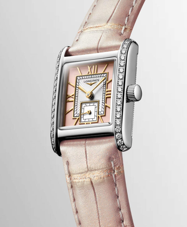 LONGINES 浪琴 Mini DolceVita 迷你多情系列優雅鑽圈石英腕錶 21.50x29.00mm L52000992