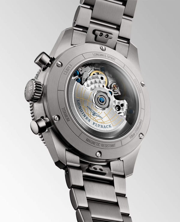 LONGINES Spirit 浪琴先行者系列 Flyback 鈦金屬飛返計時碼錶 42mm L38211536