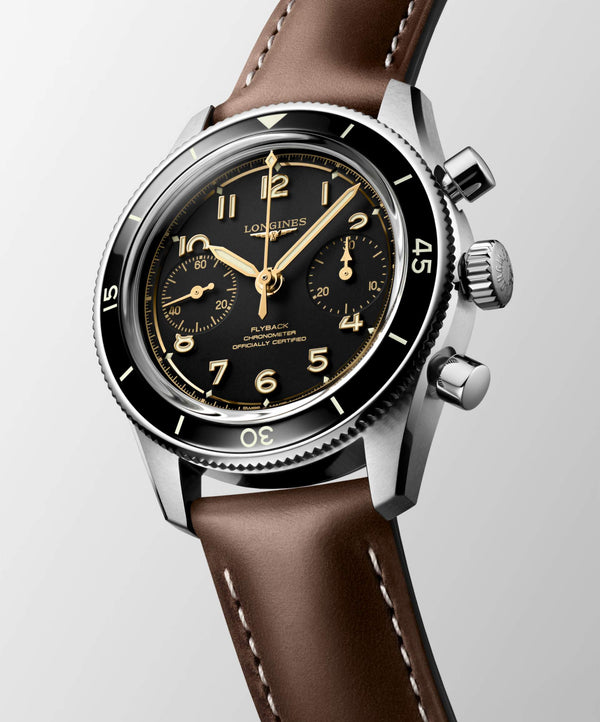 LONGINES 浪琴 Spirit Pilot 先行者系列 Flyback 飛返計時手上鏈機械錶 39mm L37214532