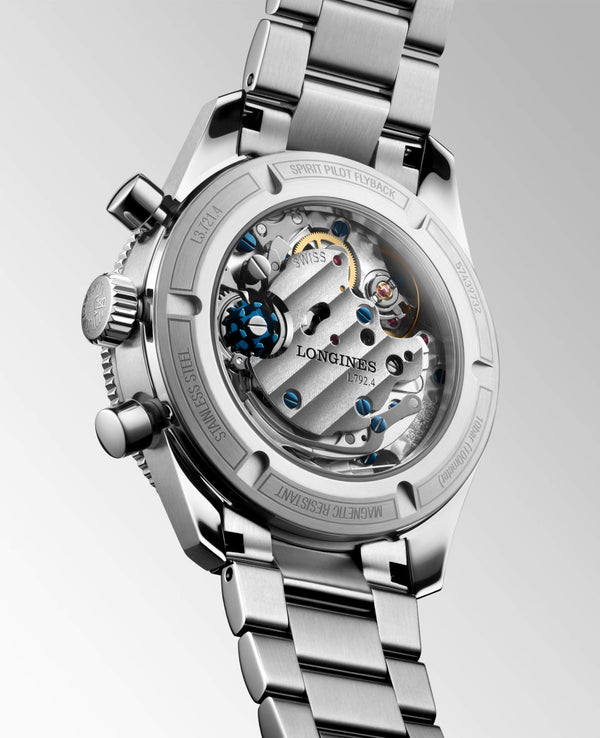 LONGINES 浪琴 Spirit Pilot 先行者系列 Flyback 飛返計時手上鏈機械錶 39mm L37214536