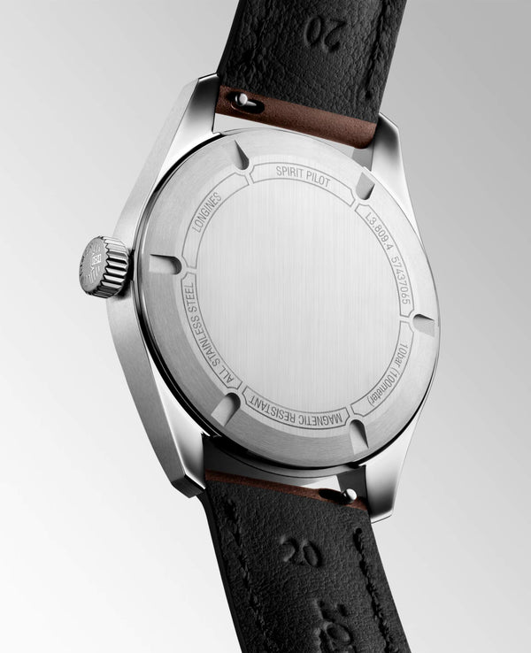 LONGINES 浪琴 Spirit Pilot 先行者系列不銹鋼機械飛行腕錶 39mm L38094532