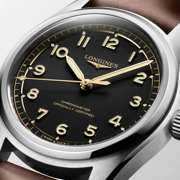 LONGINES 浪琴 Spirit Pilot 先行者系列不銹鋼機械飛行腕錶 39mm L38094532