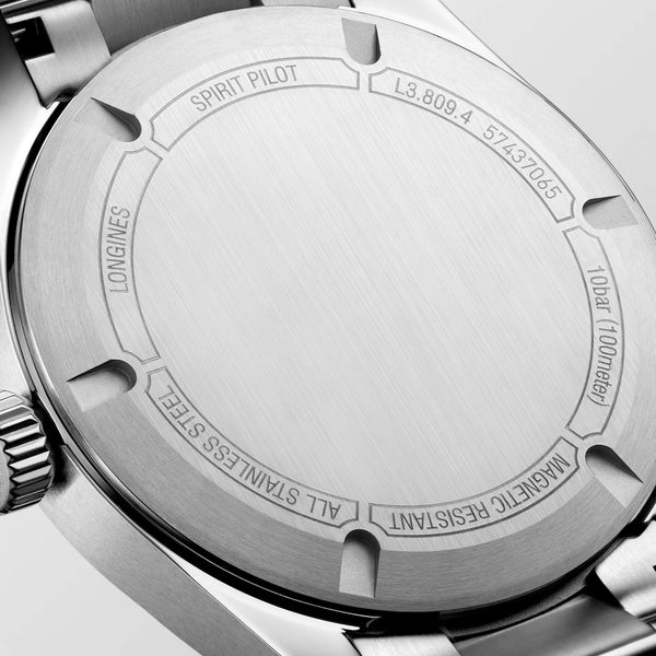 LONGINES 浪琴 Spirit Pilot 先行者系列不銹鋼機械飛行腕錶 39mm L38094536
