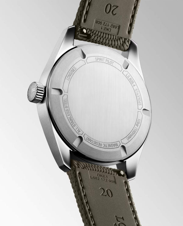 LONGINES 浪琴 Spirit Pilot 先行者系列不銹鋼機械飛行腕錶 39mm L38094539