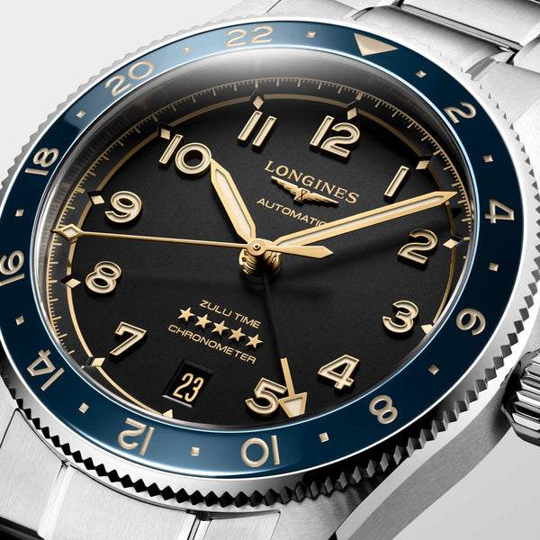 LONGINES 浪琴 Spirit Zulu Time 先行者系列世界時區腕錶 39mm L38024606