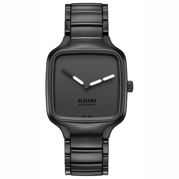 RADO 雷達錶 TRUE SQUARE Undigital 真系列方形陶瓷自動機械腕錶 38mm R27075152