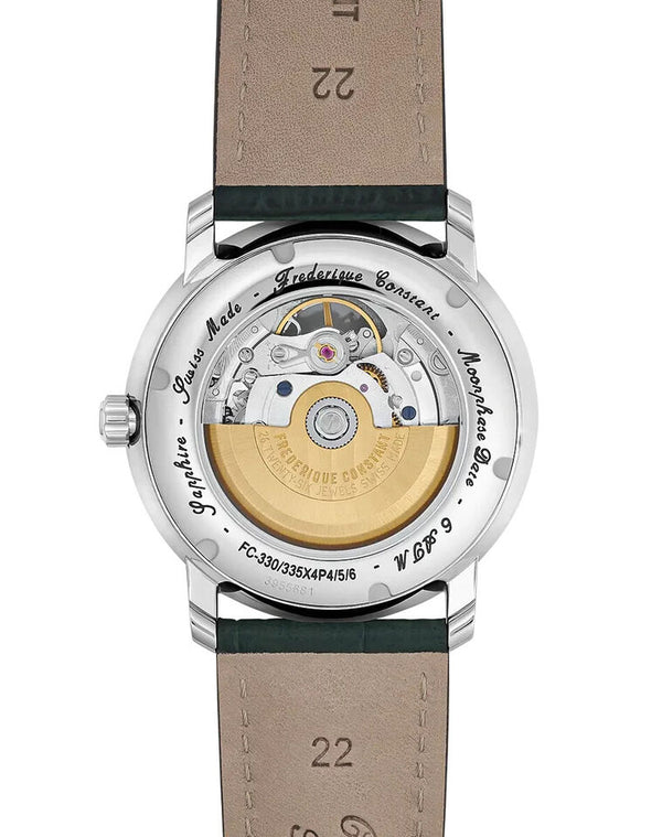Frederique Constant 康斯登 Classics 系列心跳月相日期機械腕錶 40mm FC-335MCGRW4P26