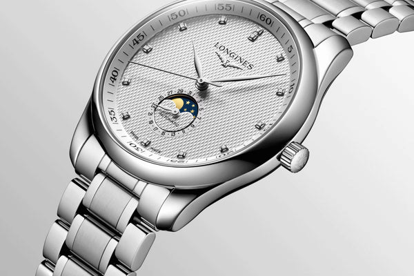 LONGINES Master 浪琴巨擘系列真鑽月相機械錶 42mm L29194776