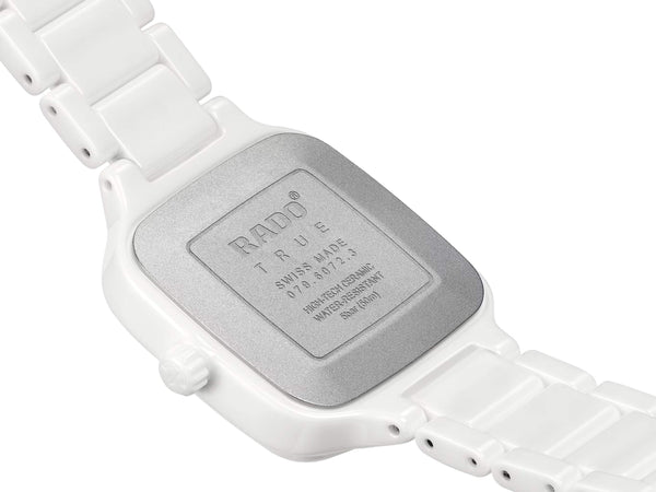 RADO 雷達錶TRUE SQUARE 真我系列方形陶瓷石英腕錶 29.2mm R27072012