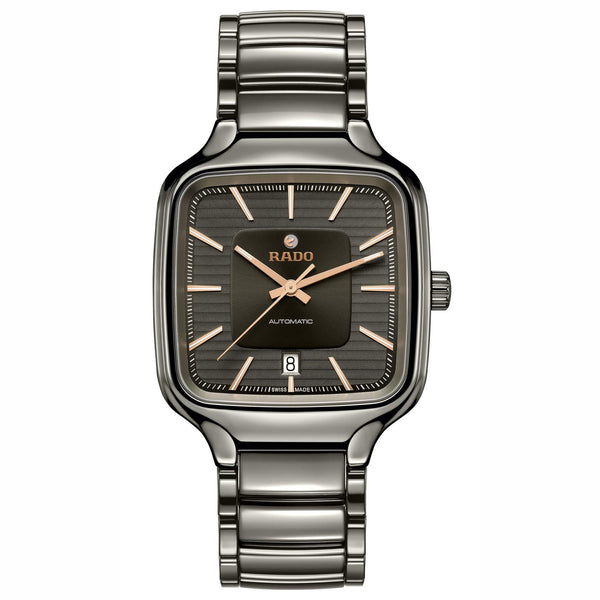 RADO 雷達錶 TRUE SQUARE 真我系列方形電漿陶瓷自動機械腕錶 38mm R27077102
